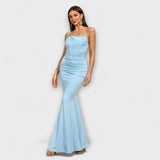 Callie ™ ｜Eleganta Klänning med Ryggen Bar