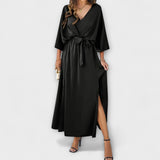 Sabrina ™ ｜ Maxiklänning med V-ringning