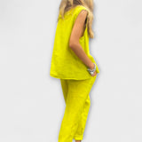 Jennifer ™ ｜Avslappnad outfit i bomull och linne