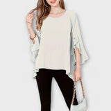 Aria ™ ｜ Perfekt vårblus med rund halsringning