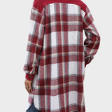 Cecilia ™ ｜ | SKJORTJACKA MED RUTIGT MÖNSTER OCH LOMMAR