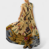 Amara ™ ｜Plisserade klänningar med djurmönster