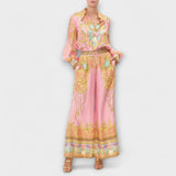 Sage ™ ｜ Avslappnad skjorta med sjöjungfru och elastiska byxor med hög midja