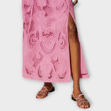 Milla ™ ｜ Fantastisk klänning med utskärningar och spets