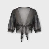 Olivia™ ｜ Blus med öppen framsida