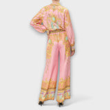 Sage ™ ｜ Avslappnad skjorta med sjöjungfru och elastiska byxor med hög midja