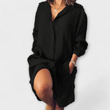 Krista™ ｜Bekväm linneblus för vardagsbruk