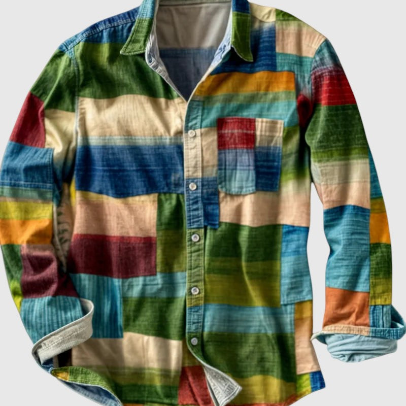 JOEL | Skjorta med lång ärm och tryck