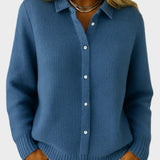 Maeve | Klassisk Stickad Knappar Cardigan