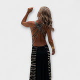 Livia ™ ｜Maxiklänning med stjärnhimmel och tie-dye