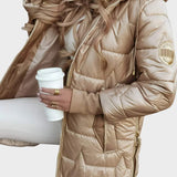 Denisa™| Elegant vinterjacka med huva och foder