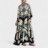 Giselle ™ ｜ Stiliga blommönstrade lösa maxiklänningar