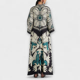 Giselle ™ ｜ Stiliga blommönstrade lösa maxiklänningar