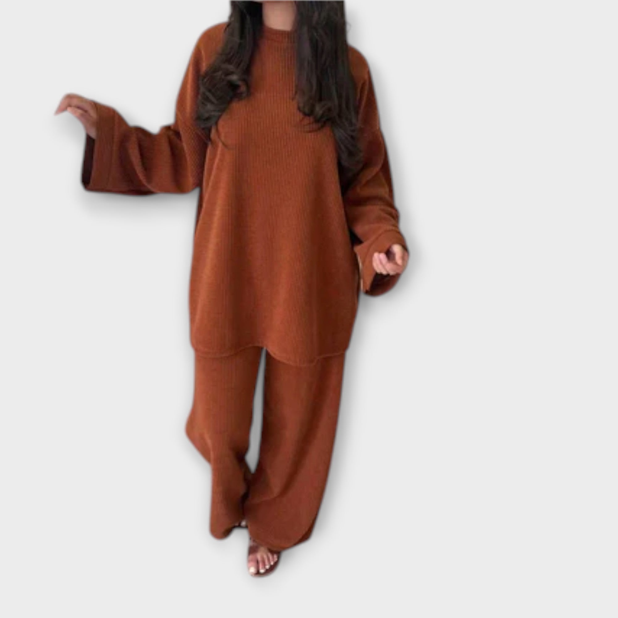 Ingrid ™ ｜Set i överdimensionerad storlek - Ribbad stil