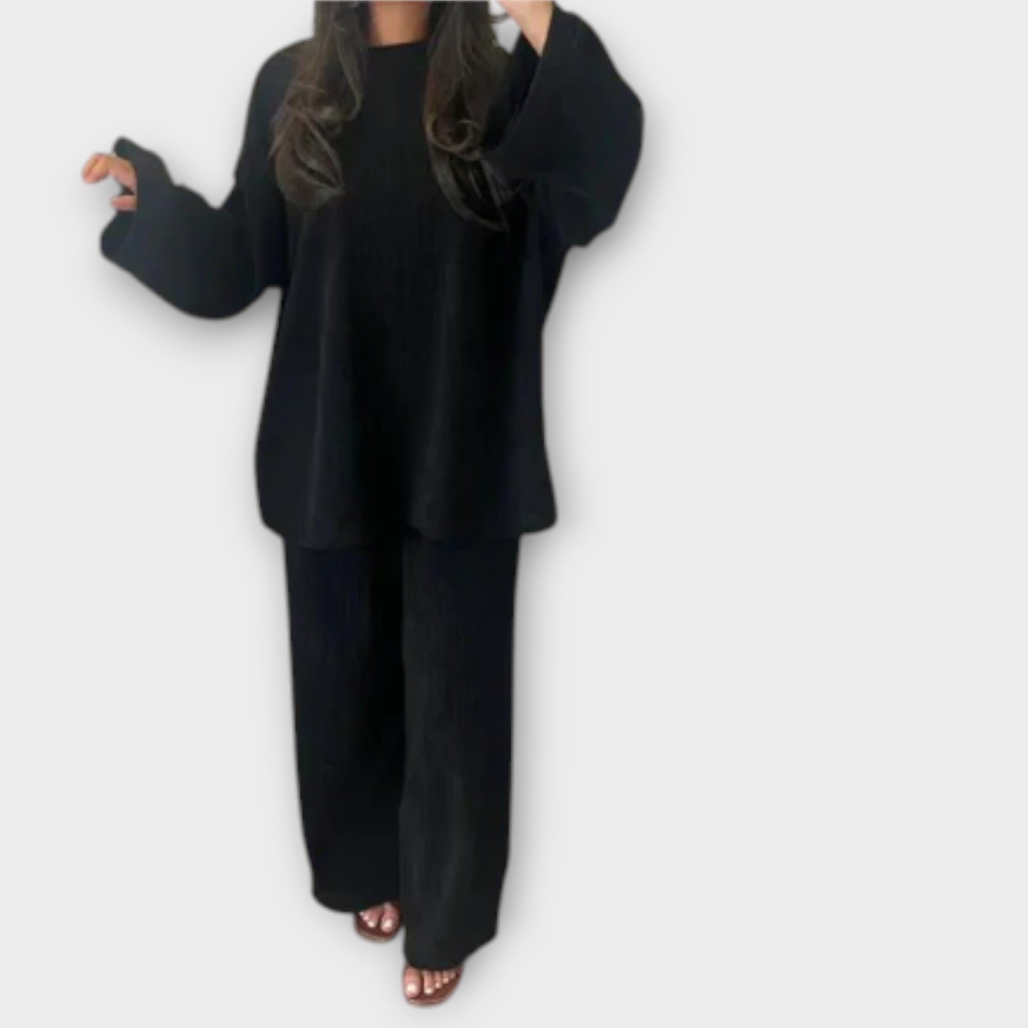 Ingrid ™ ｜Set i överdimensionerad storlek - Ribbad stil