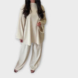 Ingrid ™ ｜Set i överdimensionerad storlek - Ribbad stil