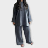 Ingrid ™ ｜Set i överdimensionerad storlek - Ribbad stil