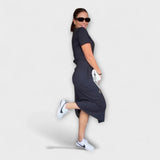 Danielle ™ ｜ Elegant topp med V-ringning och kjol