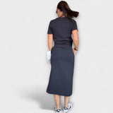 Danielle ™ ｜ Elegant topp med V-ringning och kjol