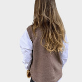 Hana ™ ｜Stickad väst utan ärmar 