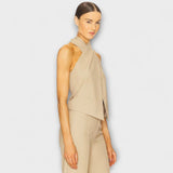 Juni ™ ｜Korsad halterneck-topp